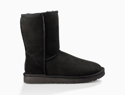 UGG Classic Short II Womens Classic Boots Black - AU 819CD